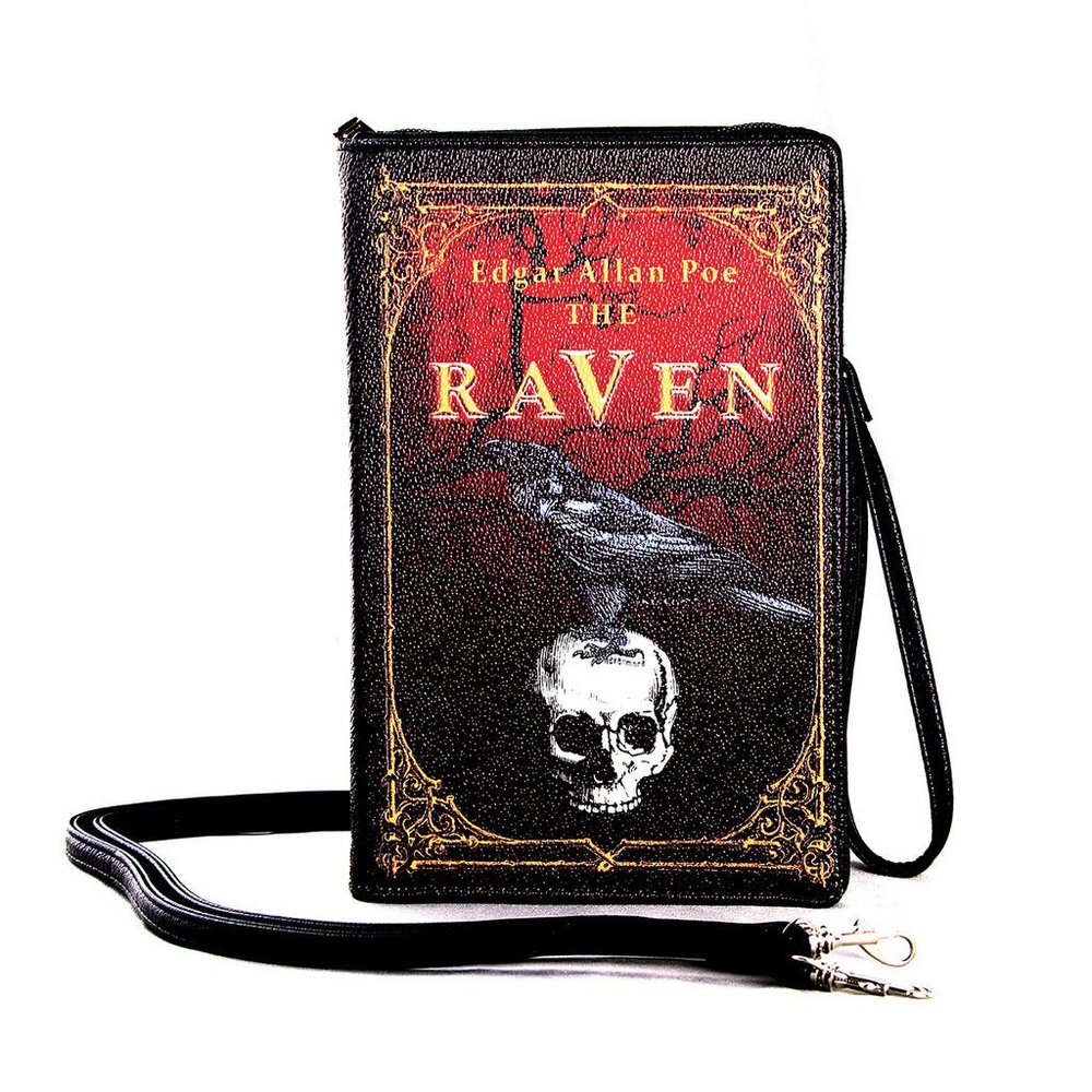 The Raven Vintage Book Purse Clutch Bag - Wristlet - Edgar Allan Poe Gifts